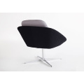 Base de acero inoxidable con sillones reclinables de asiento de tela suave